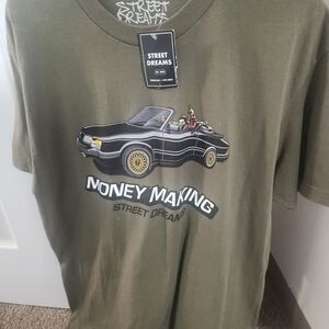 Money Making Graphic Tee - Olive